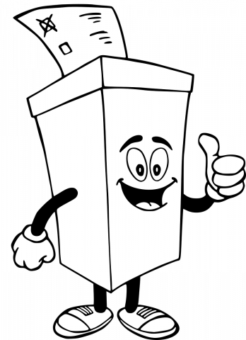 a ballot box cartoon