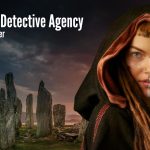demon detective agency twitter banner displays a hooded woman