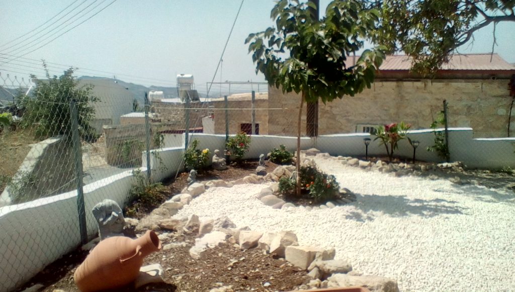gravel path in my Mediterranean garden.